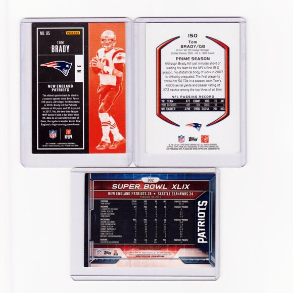 Tom Brady Football Cards Lot Set Pack Mint - Picture 2 of 3